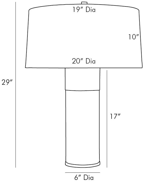 Image 7 Arteriors Home Fulton 29" Bronze and Brass Column Table Lamp more views