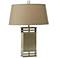 Arteriors Home Gannon Pale Brass w/ Smoke Crystal Table Lamp