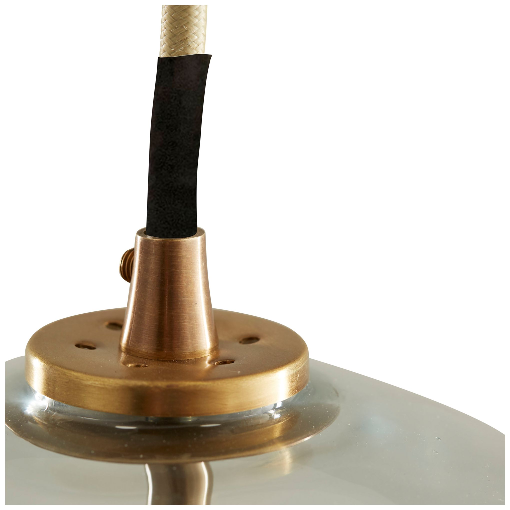 Arteriors Home Garrison 9 1/2"W Brass and Glass Mini Pendant