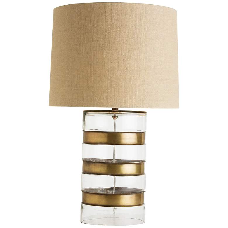 Image 1 Arteriors Home Garrison Glass Cylinder Tall Table Lamp