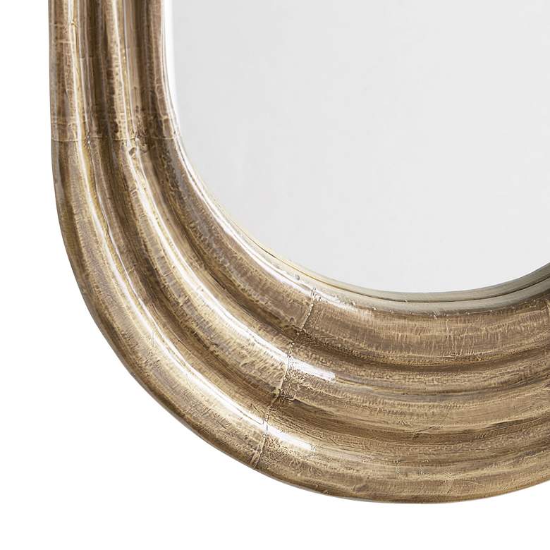 Image 2 Arteriors Home Georgina Dark Antique 28" x 48" Wall Mirror more views