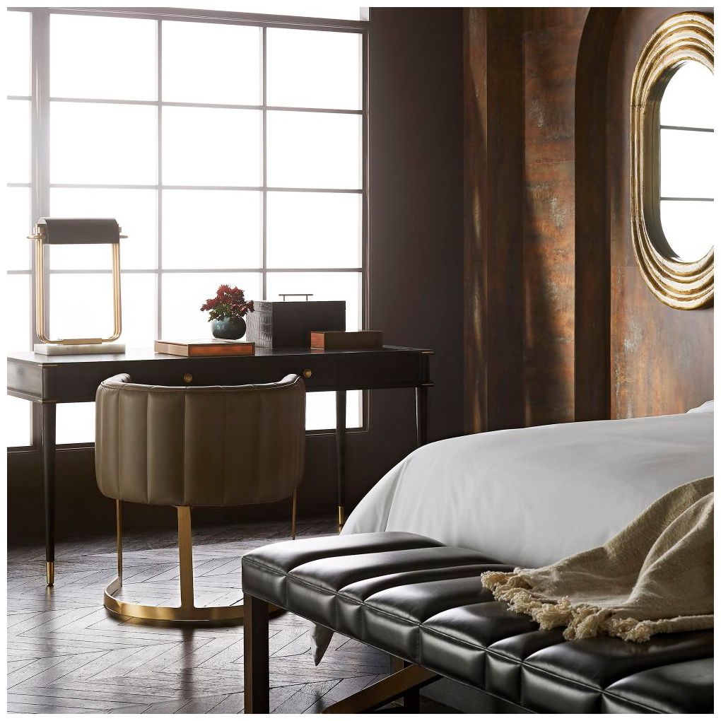 Image 6 Arteriors Home Georgina Dark Antique 28" x 48" Wall Mirror more views