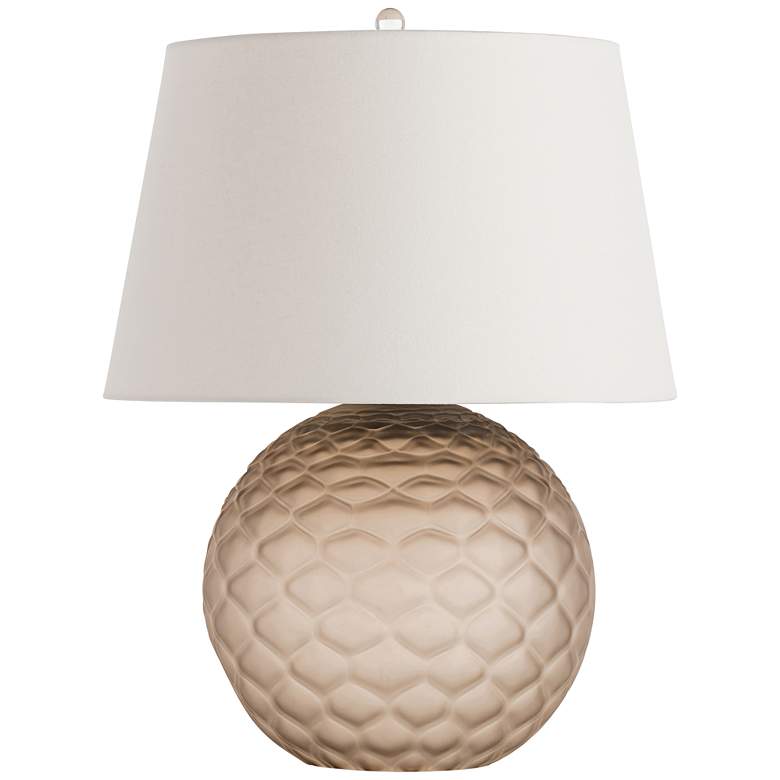 Image 1 Arteriors Home Geraldine Frosted Tobacco Glass Table Lamp