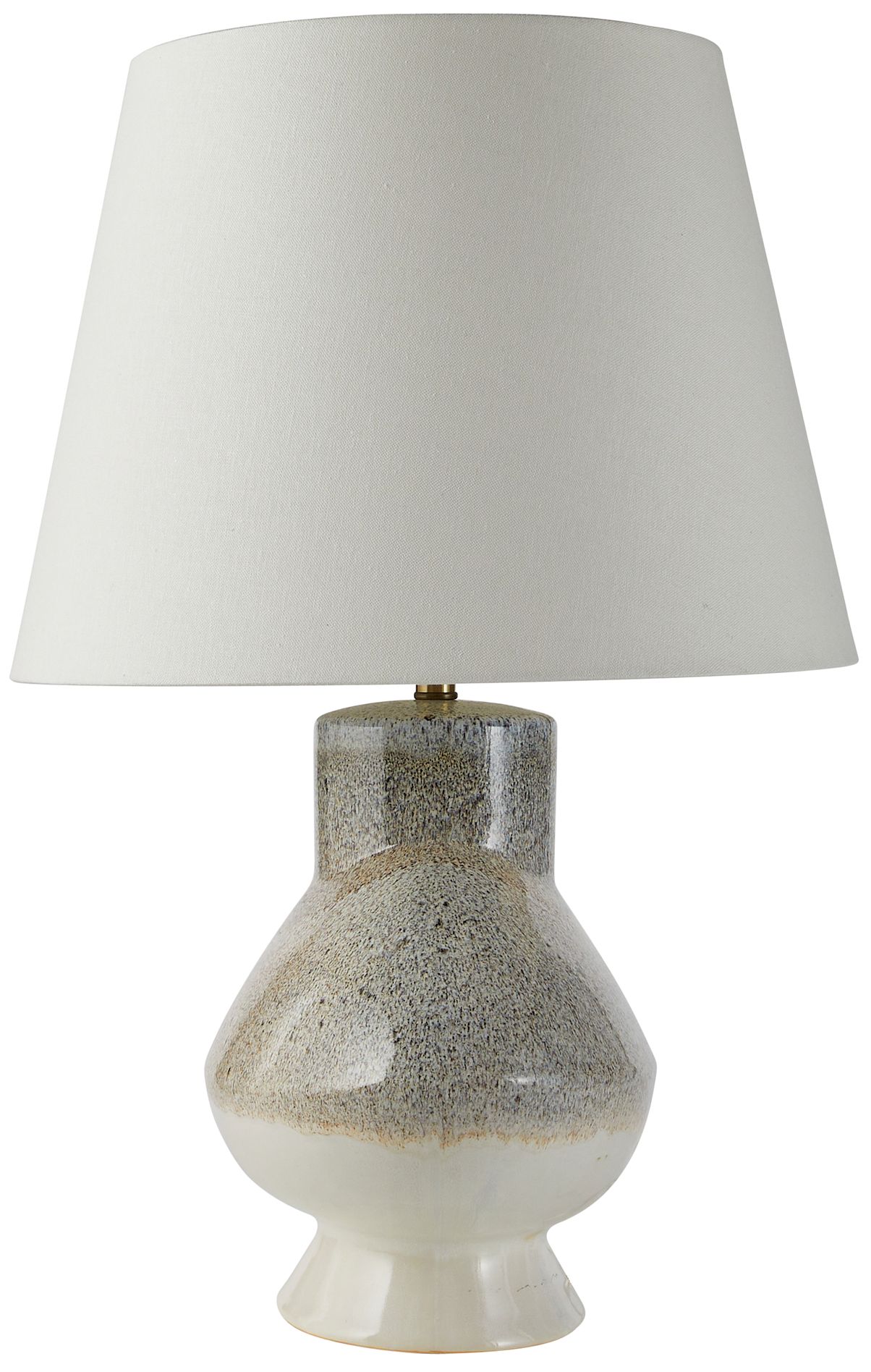 Image 3 Arteriors Home Ginn 30" High Pebble Reactive Glaze Ceramic Table Lamp more views