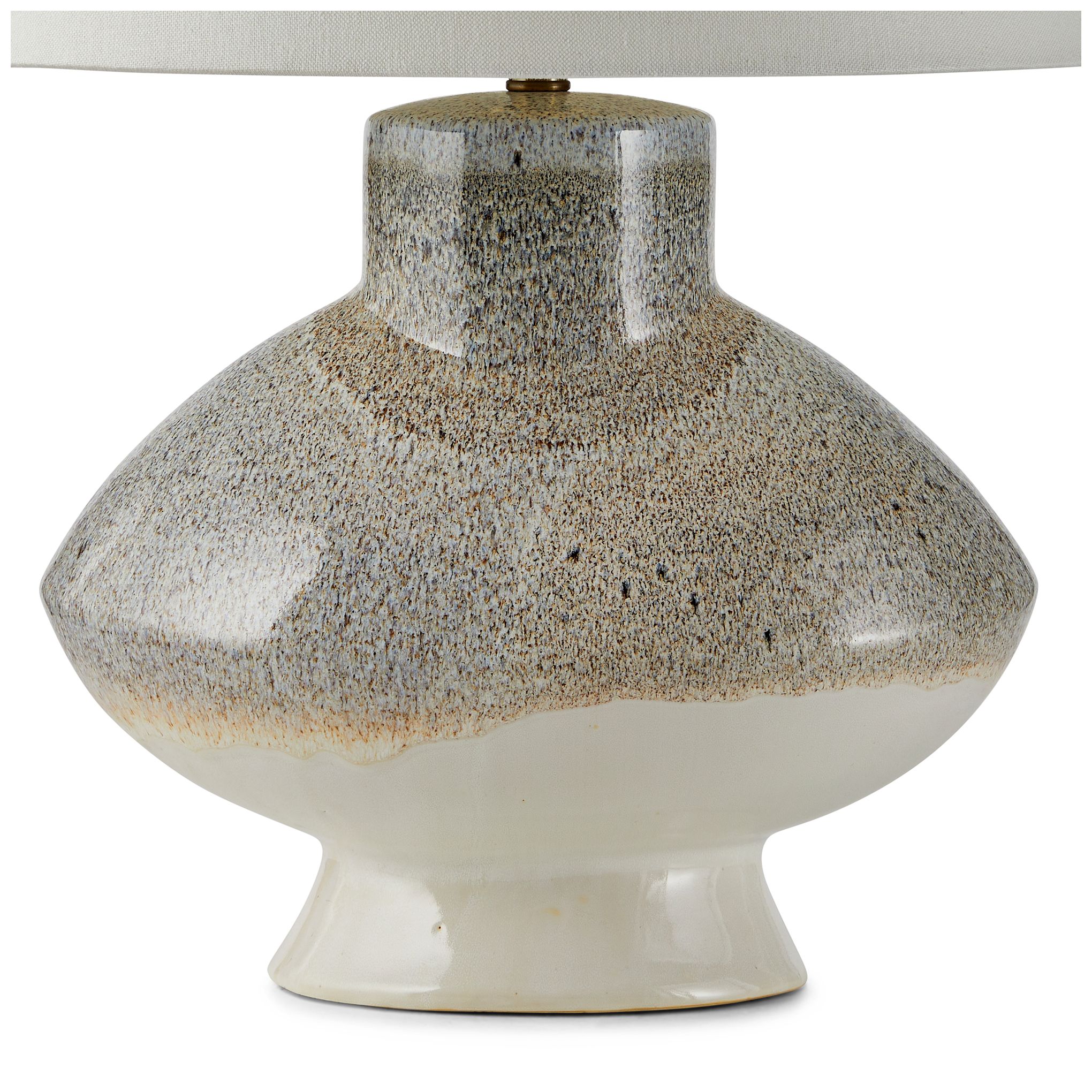 Image 4 Arteriors Home Ginn 30" High Pebble Reactive Glaze Ceramic Table Lamp more views