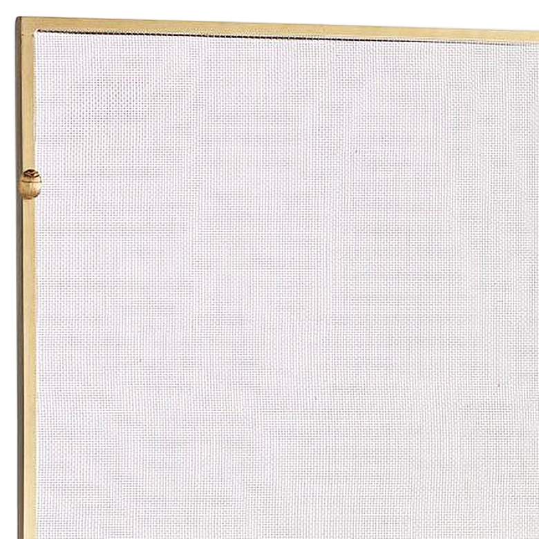 Image 2 Arteriors Home Gita Antique Brass 34" High Fireplace Screen more views