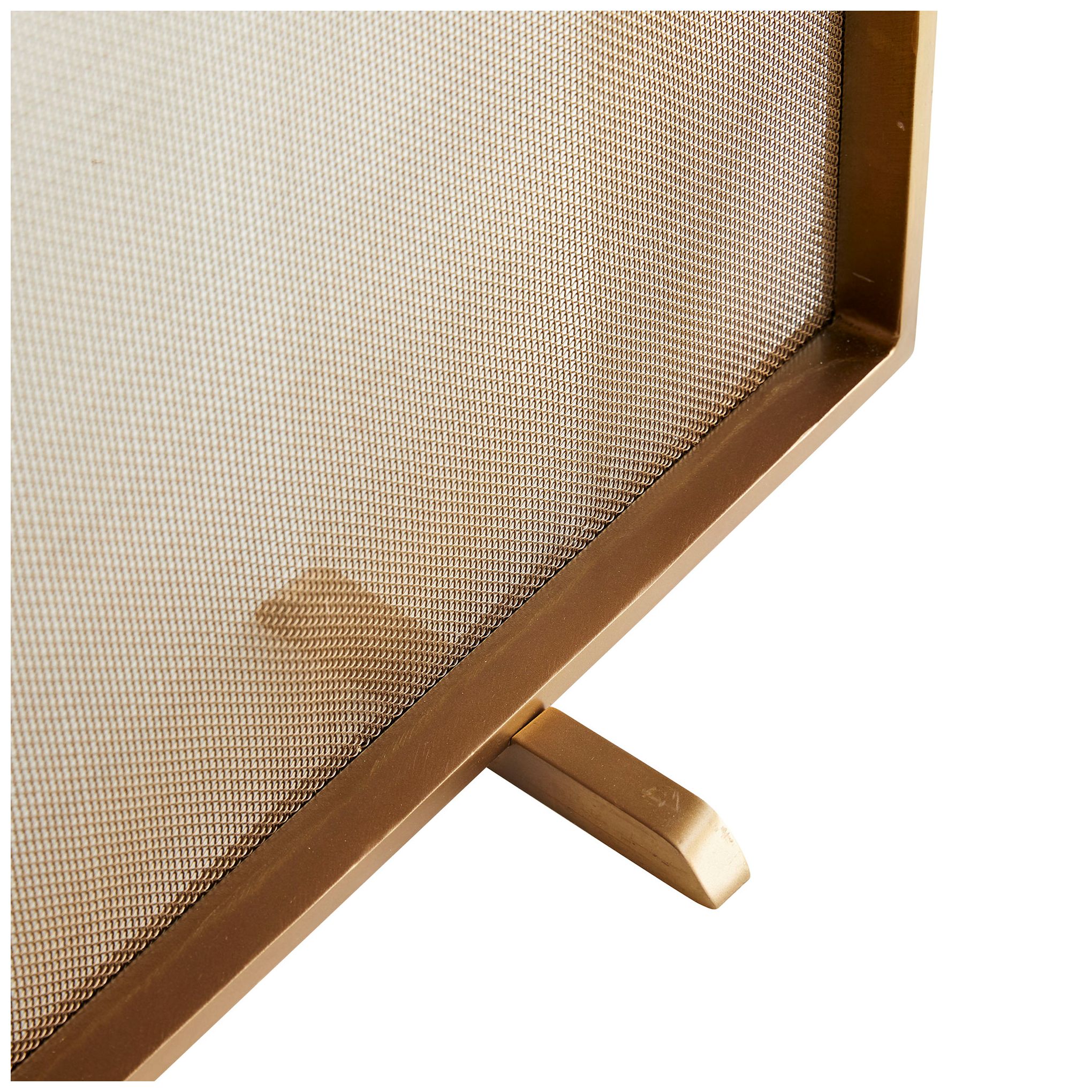 Image 4 Arteriors Home Gita Antique Brass 34" High Fireplace Screen more views