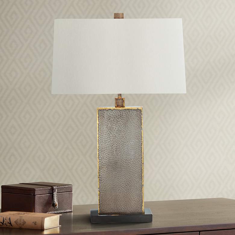 Image 1 Arteriors Home Graham Reptile Skin Iron Table Lamp