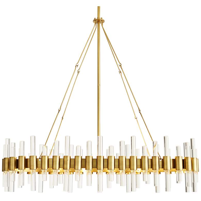 Image 2 Arteriors Home Haskell 43" Wide Antique Brass Chandelier