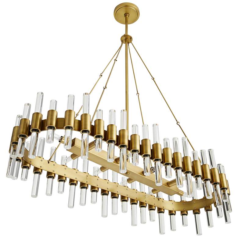 Image 7 Arteriors Home Haskell 43" Wide Antique Brass Chandelier more views