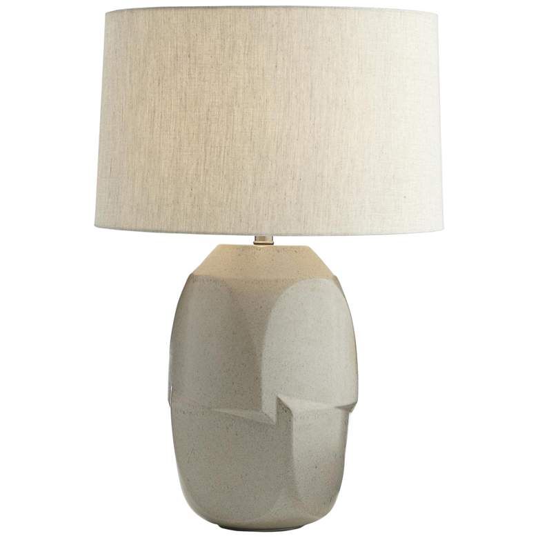 Image 1 Arteriors Home Heath Oyster Gray Ceramic Table Lamp