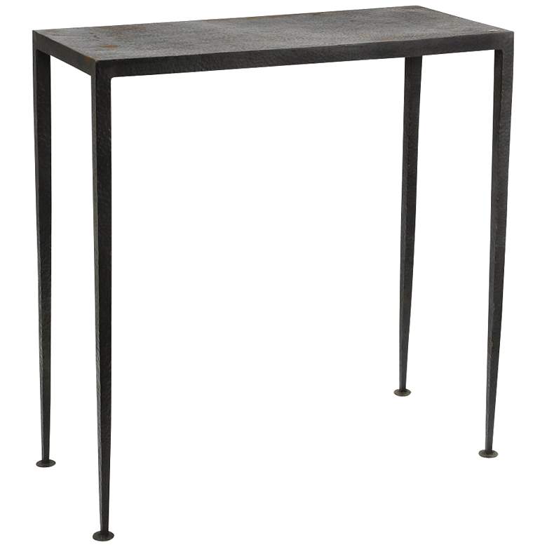 Image 1 Arteriors Home Hogan Hammered Iron Console Table