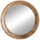 Arteriors Home Howard Washed Tobacco 40" Round Wall Mirror