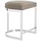 Arteriors Home Howell 24" Dove Gray Leather Counter Stool