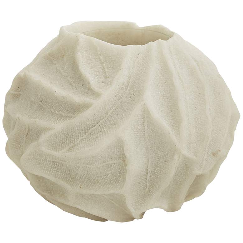 Image 1 Arteriors Home Hyder 12"W White Ricestone Decorative Vase