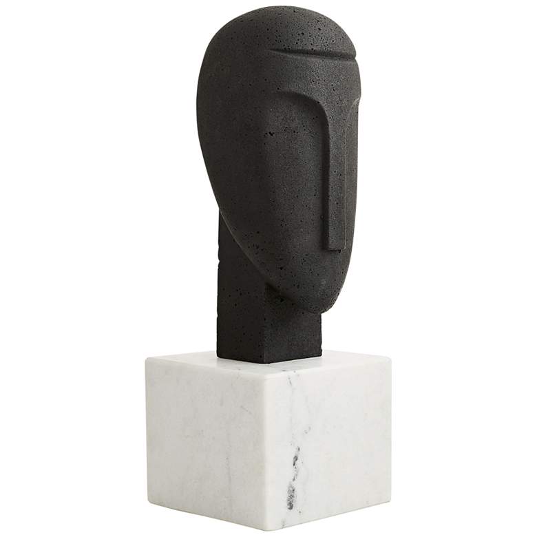 Image 1 Arteriors Home Isa 17" High Black and White Sculpture