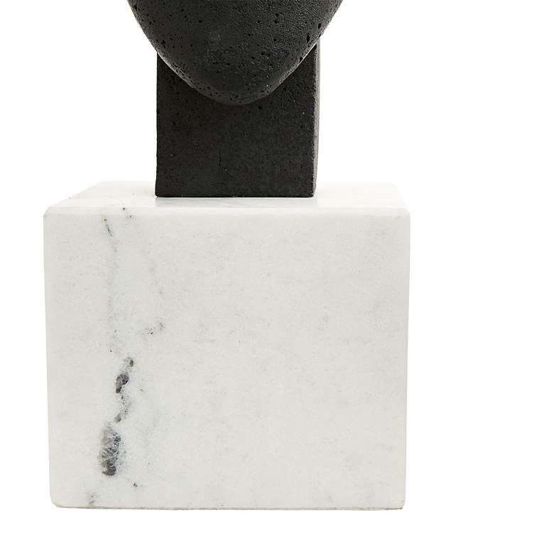 Image 3 Arteriors Home Isa 17" High Black and White Sculpture more views