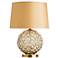 Arteriors Home Jasmine Round Glass and Brass Table Lamp