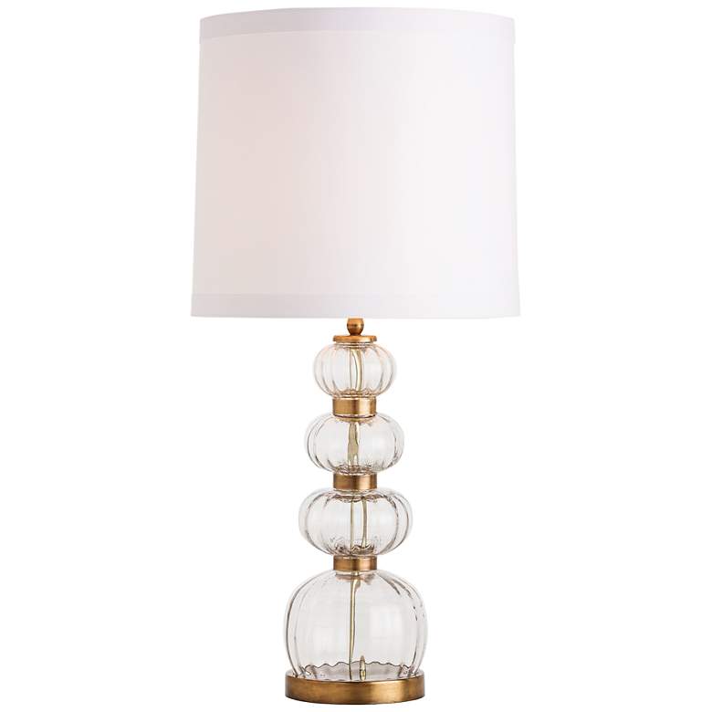 Image 1 Arteriors Home Java Optic Clear Glass Table Lamp