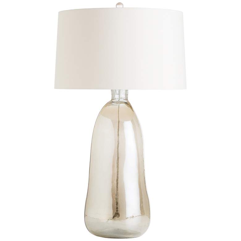 Image 1 Arteriors Home Joss 30 inch High Modern Smoke Gold Luster Glass Table Lamp