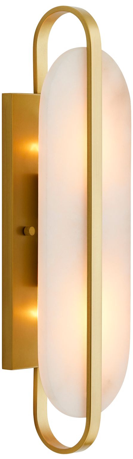 Image 4 Arteriors Home Julius 19" High Antique Brass Wall Sconce more views
