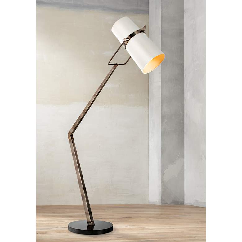 Image 1 Arteriors Home Juniper Retro Silver Adjustable Floor Lamp