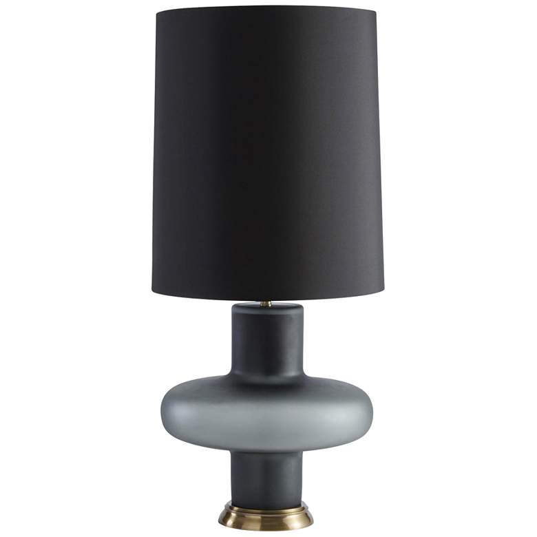 Image 1 Arteriors Home Kacee Frosted Smoke Glass Table Lamp