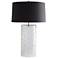 Arteriors Home Kamal Clear Diamond Etched Glass Table Lamp