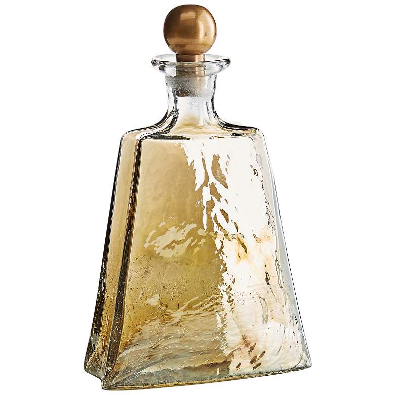 Image 1 Arteriors Home Kasey 11" Crackled Smoke Luster Decanter