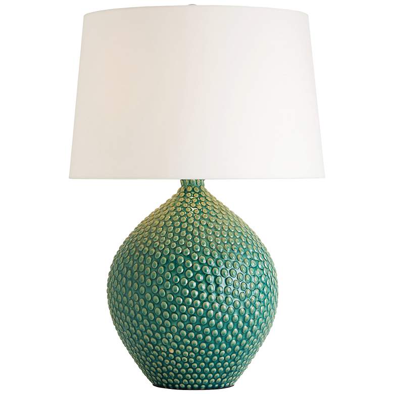 Image 1 Arteriors Home Katnis Teal Green Ceramic Table Lamp