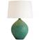 Arteriors Home Katnis Teal Green Ceramic Table Lamp