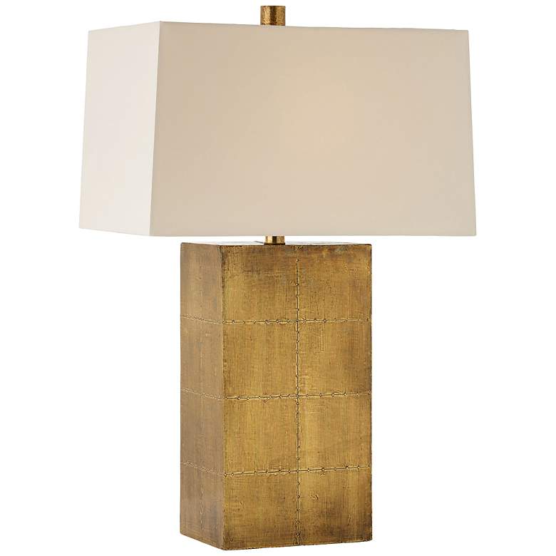 Image 1 Arteriors Home Kimi Modern Brass Rectangular Table Lamp