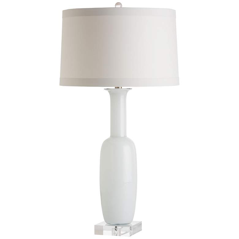 Image 1 Arteriors Home Kristie White Glass Bottle Table Lamp