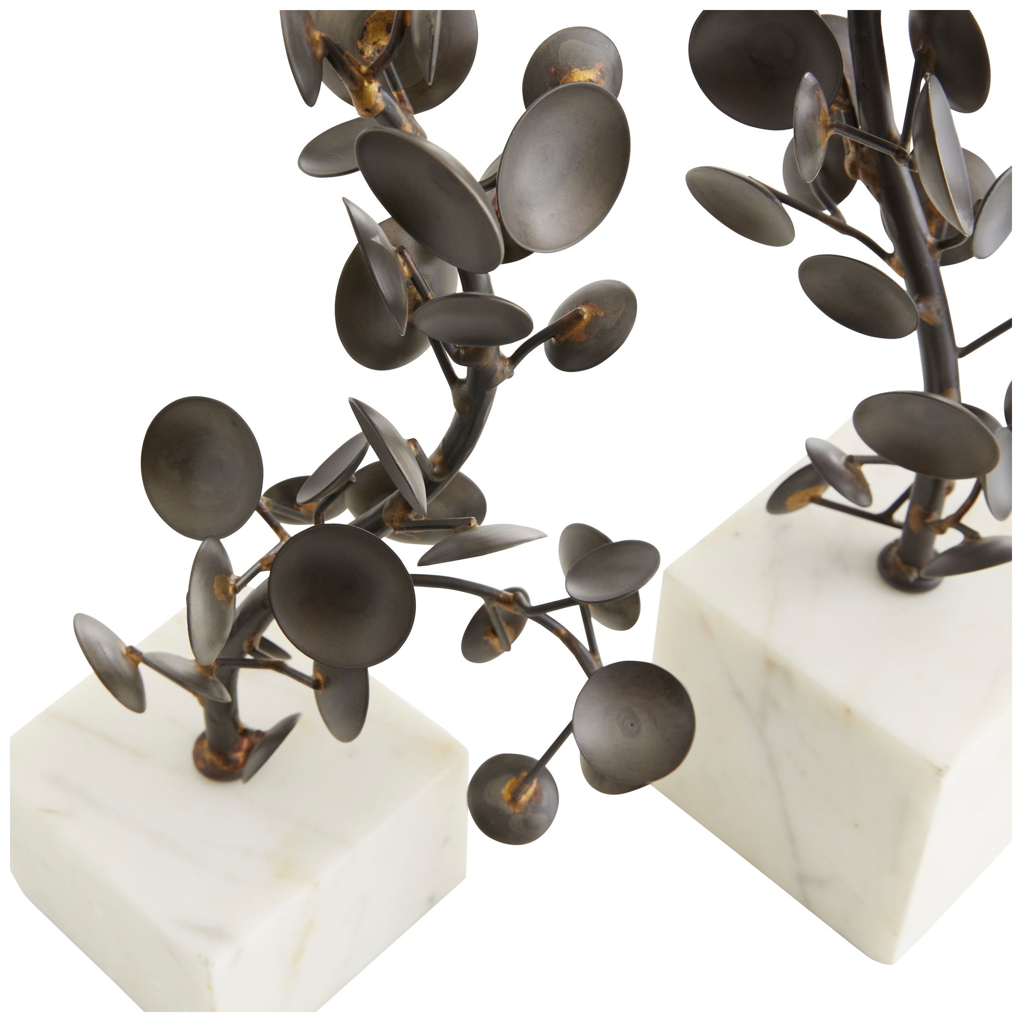 Image 3 Arteriors Home Labrynth Bronze Vines 2-Piece Sculpture Set more views