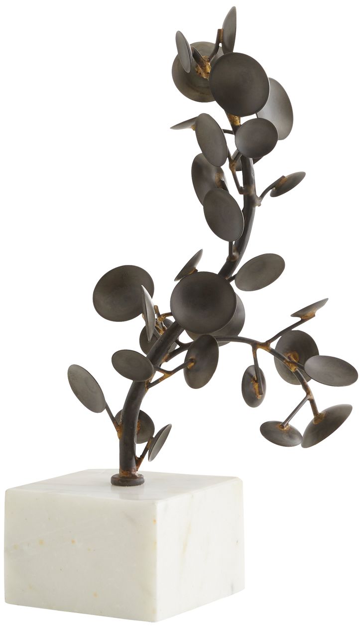 Image 6 Arteriors Home Labrynth Bronze Vines 2-Piece Sculpture Set more views