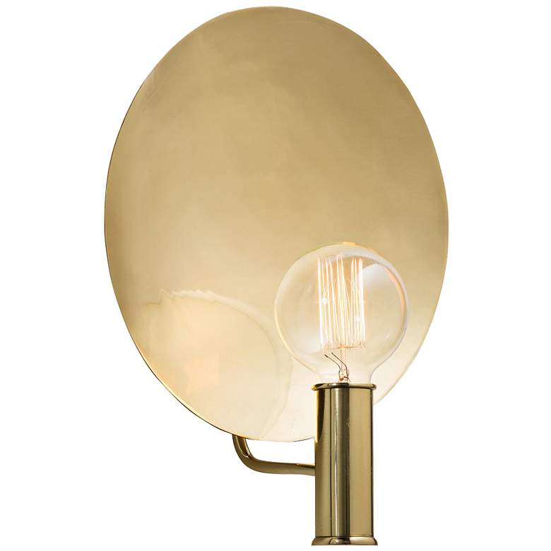 Image 1 Arteriors Home Lorita 15 inch High Polished Brass Wall Sconce