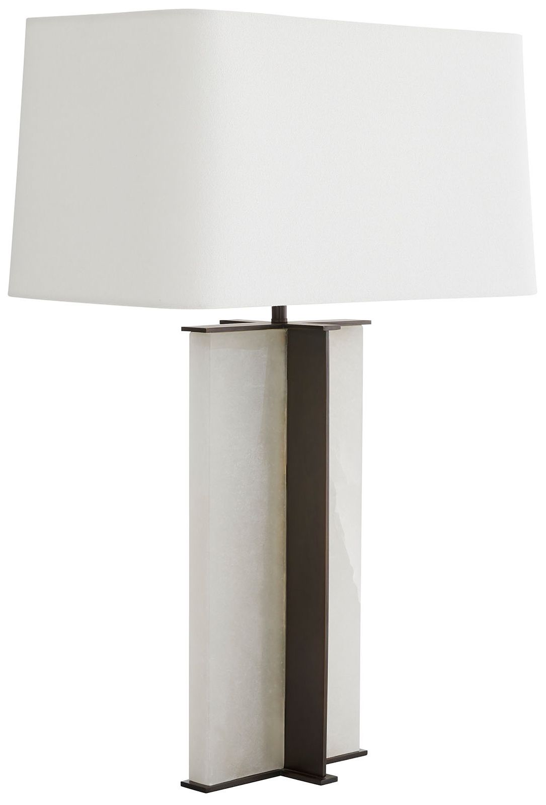 Thumbnail3 of Arteriors Home Lyon Bronze and Alabaster Table Lamp more views