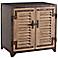Arteriors Home Lyon Metal and Wood Shutter Cabinet