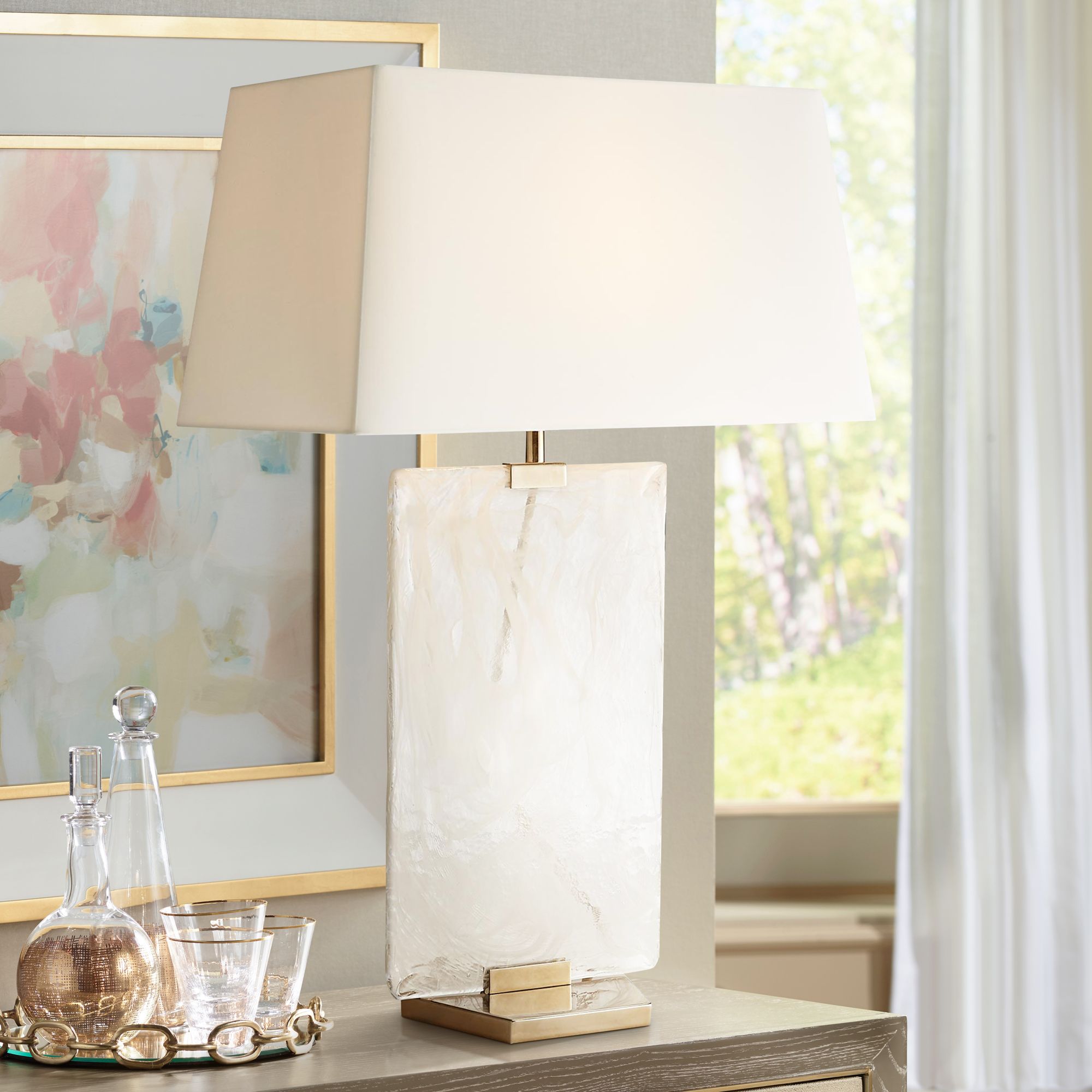 opal glass table lamp