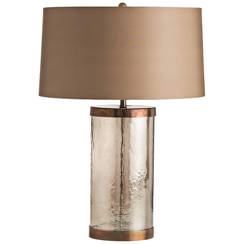 Image 1 Arteriors Home Mandel Smoked Luster Glass Table Lamp