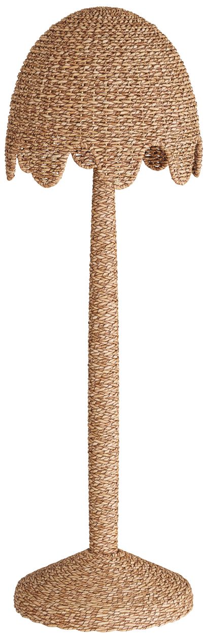 Image 2 Arteriors Home Mar 65" High Coastal Modern Natural Rattan Floor Lamp more views