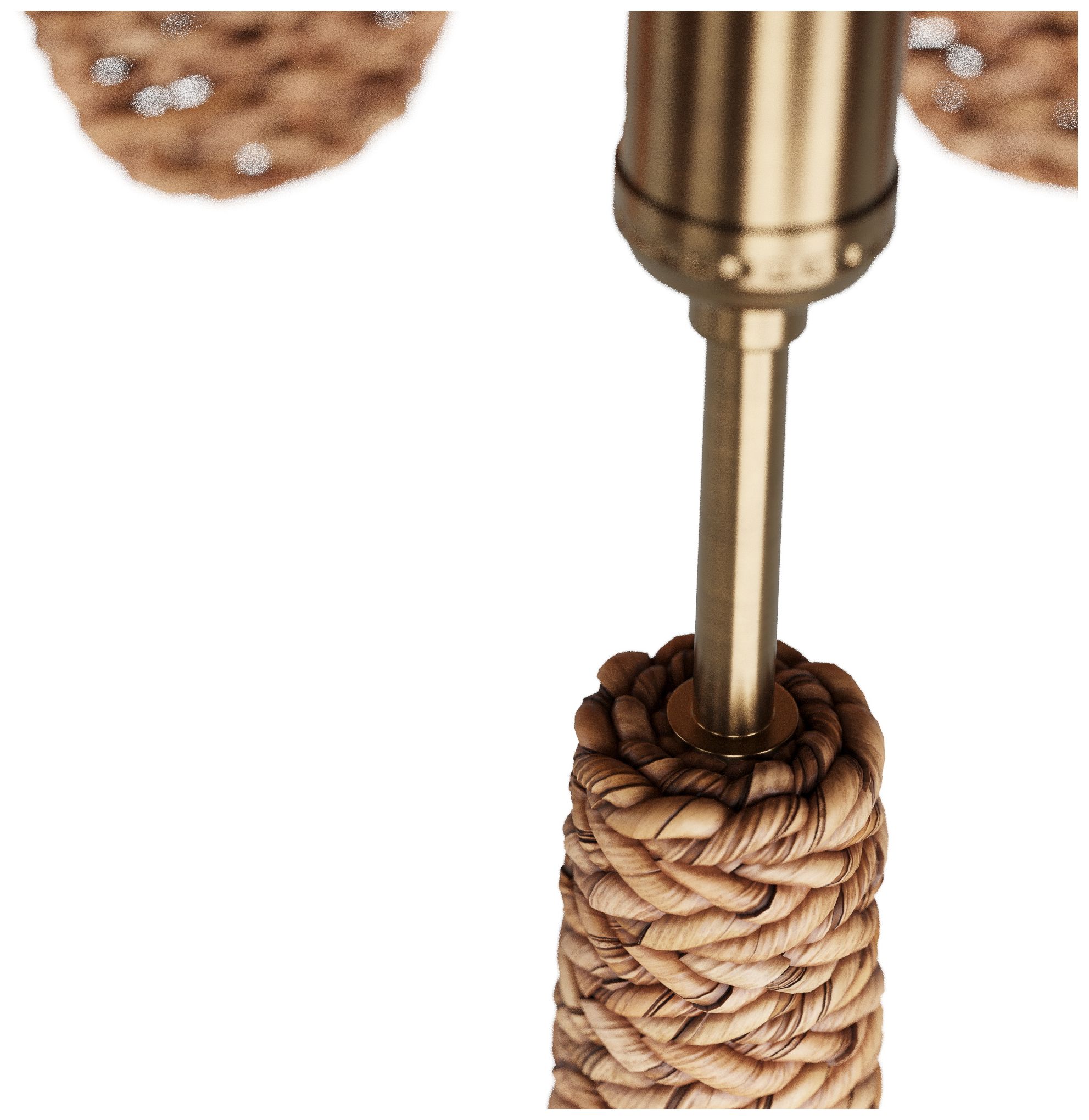 Image 7 Arteriors Home Mar 65" High Coastal Modern Natural Rattan Floor Lamp more views