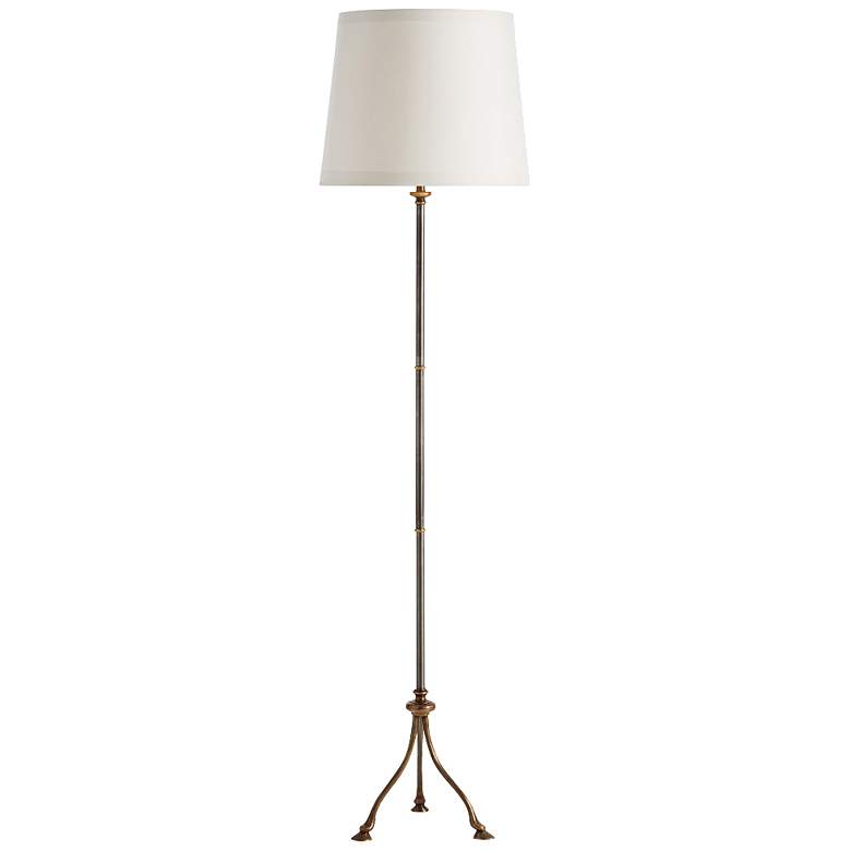 Image 1 Arteriors Home Mayberry Oxidized Silver Floor Lamp