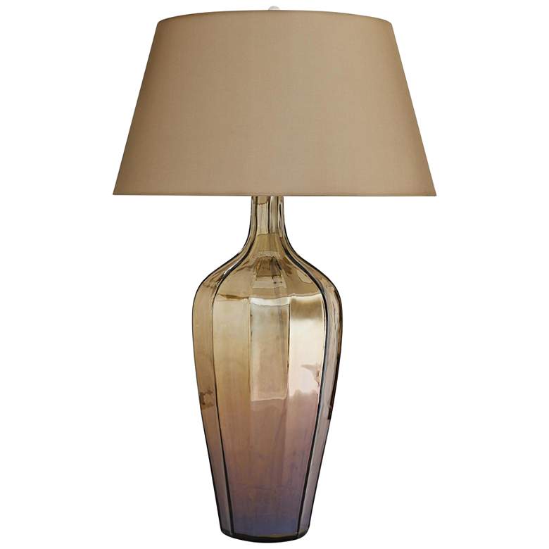 Image 1 Arteriors Home Meera Dark Amber Luster Glass Table Lamp
