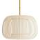 Arteriors Home Mia 27" Wide Beige Striped Pendant Light