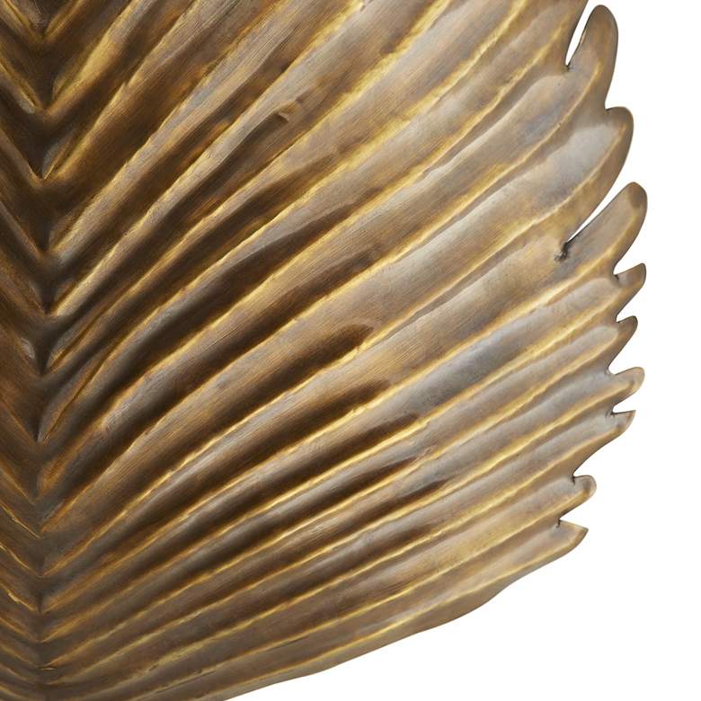 Image 2 Arteriors Home Myrtle 61" High Vintage Brass Wall Sconce more views