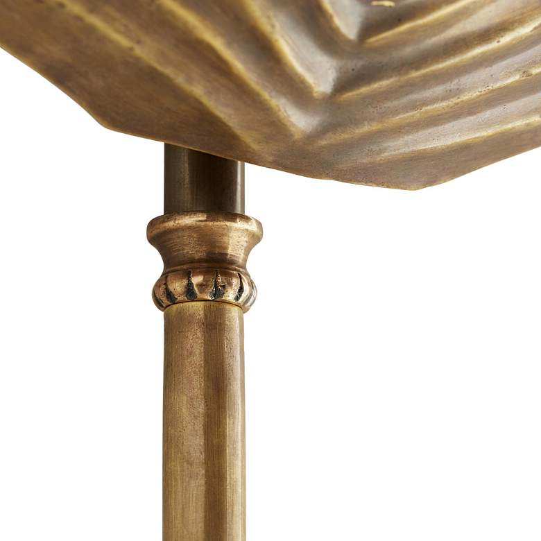Image 3 Arteriors Home Myrtle 61" High Vintage Brass Wall Sconce more views