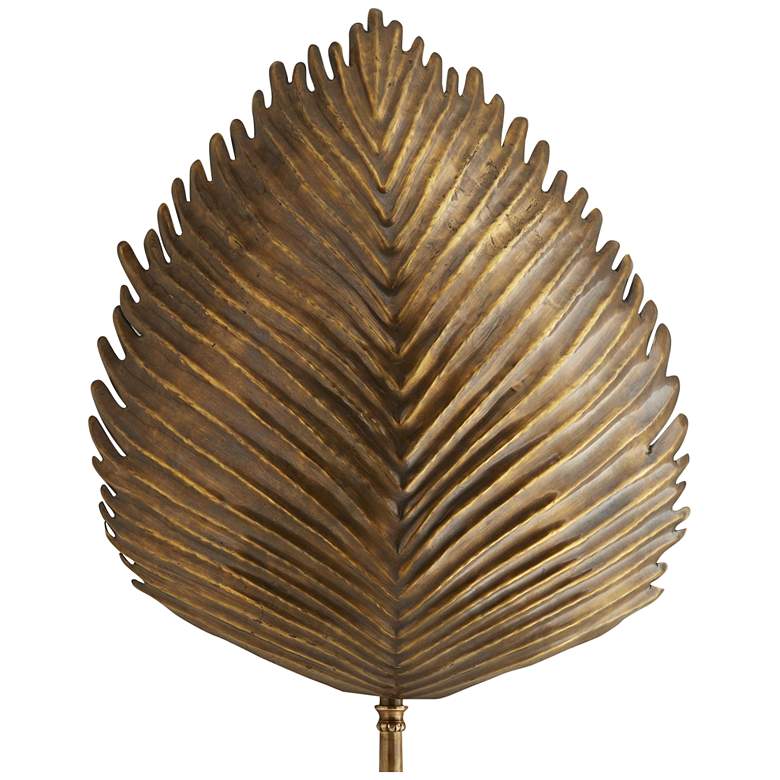 Image 4 Arteriors Home Myrtle 61" High Vintage Brass Wall Sconce more views
