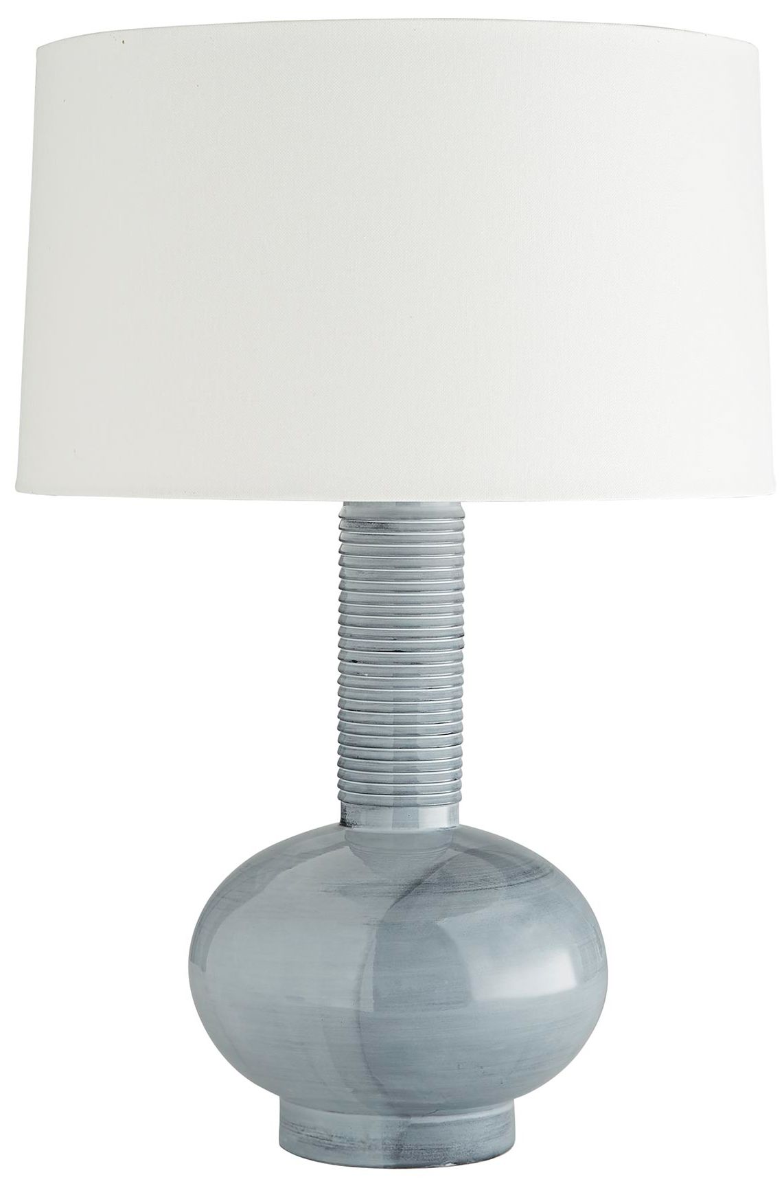 Image 4 Arteriors Home Nakoma 29" Haze Blue Porcelain Table Lamp more views