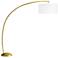 Arteriors Home Naples 90" High Antique Brass Modern Arc Floor Lamp